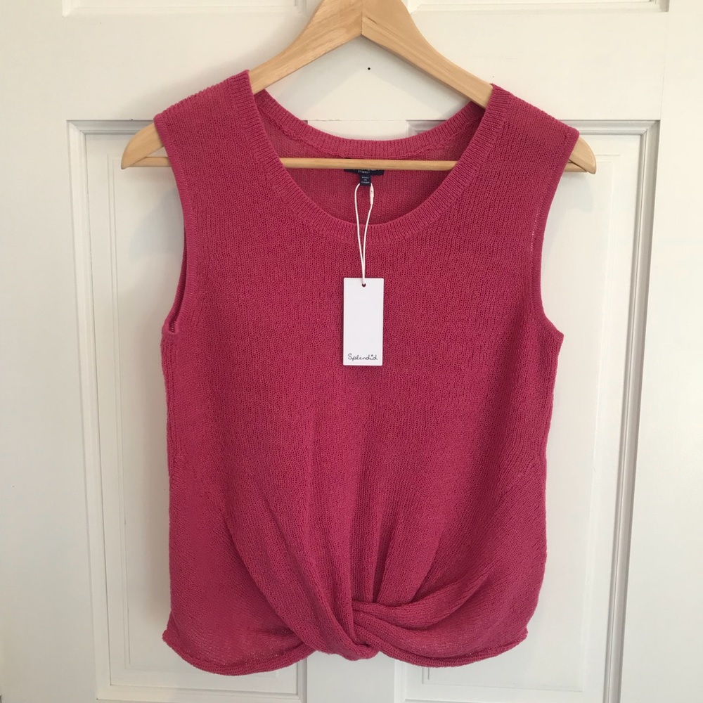 Splendid Knit Wrap Top